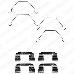 Set accesorii, placute frana
