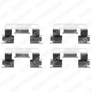 Set accesorii, placute frana