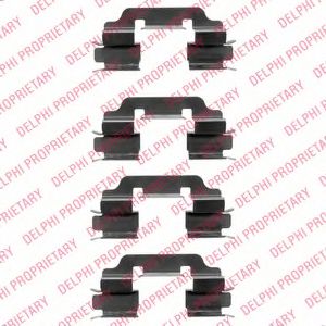 Set accesorii, placute frana