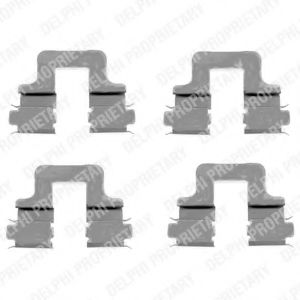 Set accesorii, placute frana