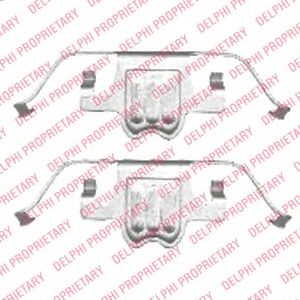 LX0406 Set accesorii, placute frana DELPHI 