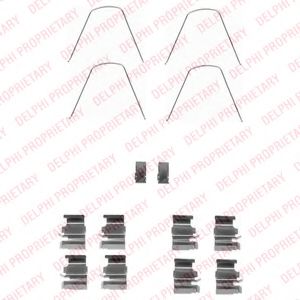 Set accesorii, placute frana