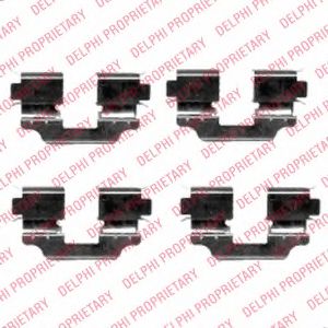Set accesorii, placute frana