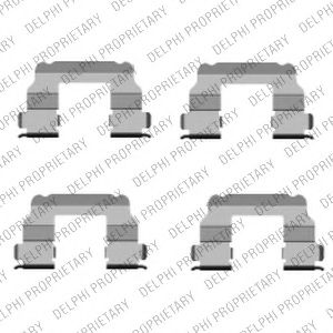 LX0456 Set accesorii, placute frana DELPHI 