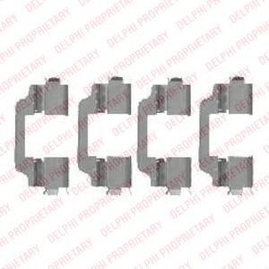 LX0458 Set accesorii, placute frana DELPHI 