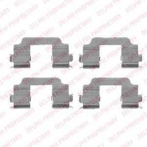 LX0459 Set accesorii, placute frana DELPHI 