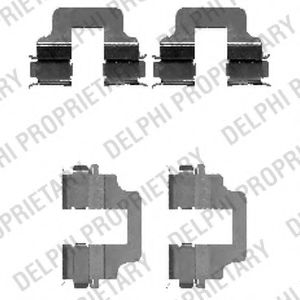 Set accesorii, placute frana
