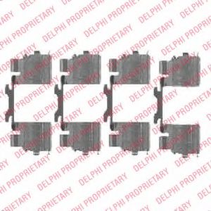 LX0476 Set accesorii, placute frana DELPHI 