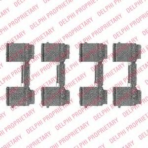 LX0477 Set accesorii, placute frana DELPHI 