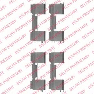 LX0478 Set accesorii, placute frana DELPHI 