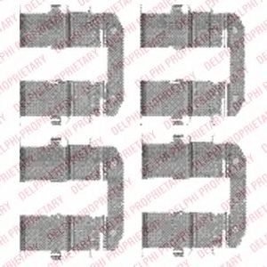 Set accesorii, placute frana