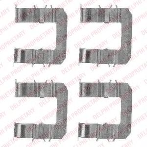 Set accesorii, placute frana