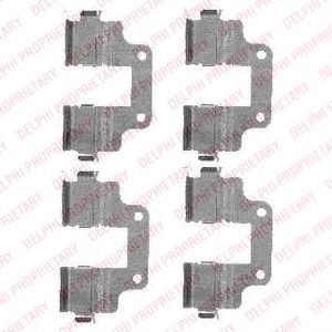 Set accesorii, placute frana
