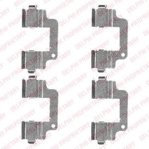 Set accesorii, placute frana