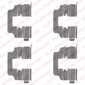 Set accesorii, placute frana
