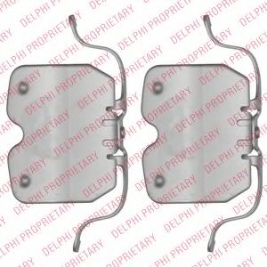 LX0504 Set accesorii, placute frana DELPHI 