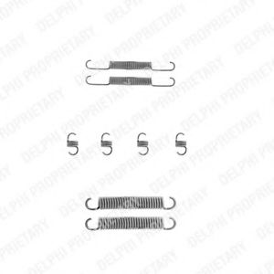 LY1176 Set accesorii, sabot de frana DELPHI 