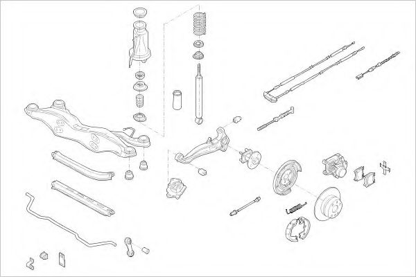 OPEL-05914-R Suspensie roata DELPHI 