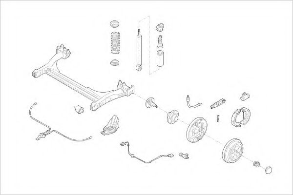 SKOD-15582-R Suspensie roata DELPHI 