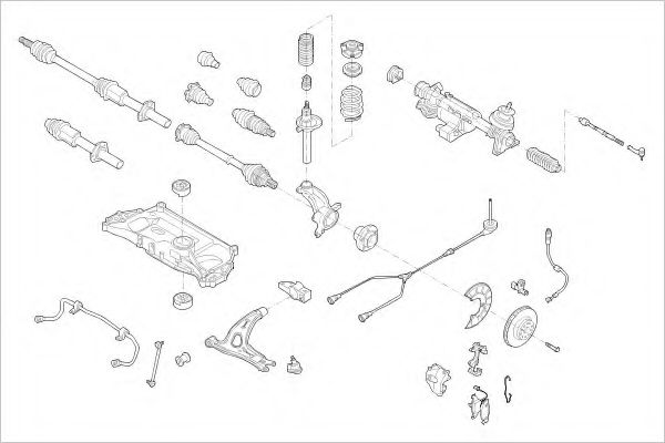 VW-17175-F Suspensie roata DELPHI 
