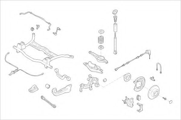VW-17175-R Suspensie roata DELPHI 