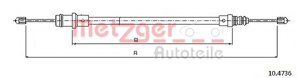 Cablu, frana de parcare