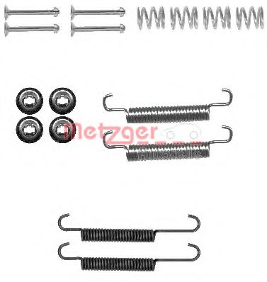 set accesorii, saboti frana parcare