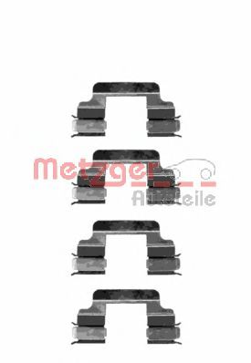 109-1230 Set accesorii, placute frana METZGER 