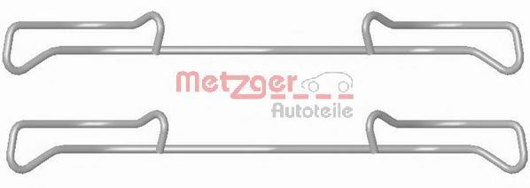 109-1678 Set accesorii, placute frana METZGER 