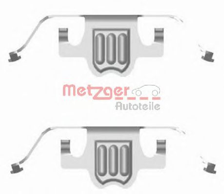 109-1695 Set accesorii, placute frana METZGER 
