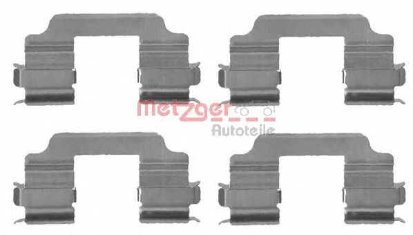 109-1709 Set accesorii, placute frana METZGER 