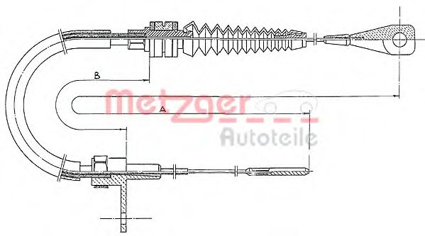11.0651 Cablu acceleratie METZGER 