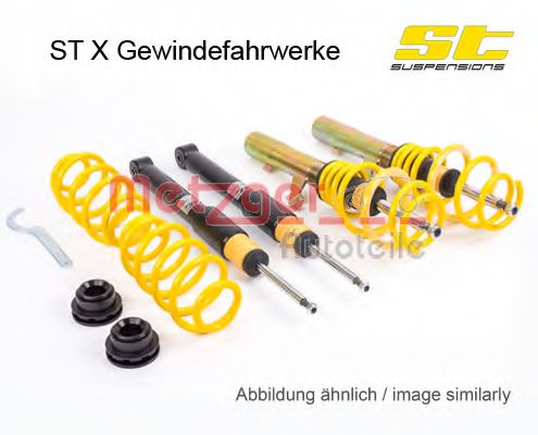 113260047 Set suspensie, arcuri elicoidale / amortizoare METZGER 