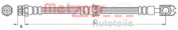 4110888 Furtun frana METZGER 