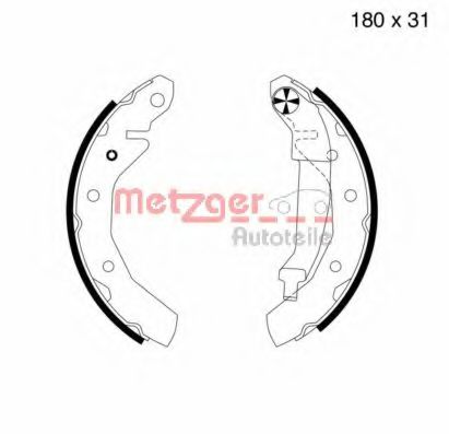 MG 724 Set saboti frana METZGER 
