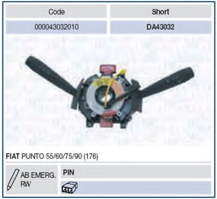 000043032010 Comutator coloana directie MAGNETI MARELLI 