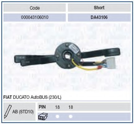Comutator coloana directie 2