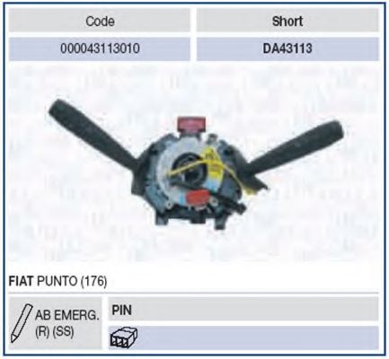 000043113010 Comutator coloana directie MAGNETI MARELLI 
