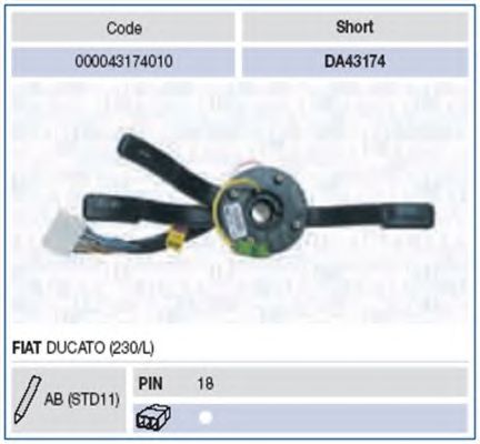 000043174010 Comutator coloana directie MAGNETI MARELLI 
