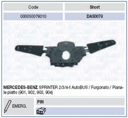 000050078010 Comutator coloana directie MAGNETI MARELLI 