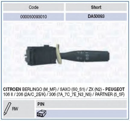 000050093010 Comutator coloana directie MAGNETI MARELLI 