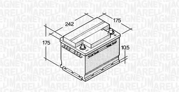 067129000003 Baterie de pornire MAGNETI MARELLI 