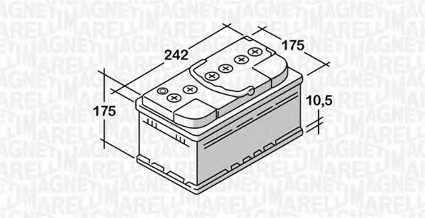 068050051030 Baterie de pornire MAGNETI MARELLI 