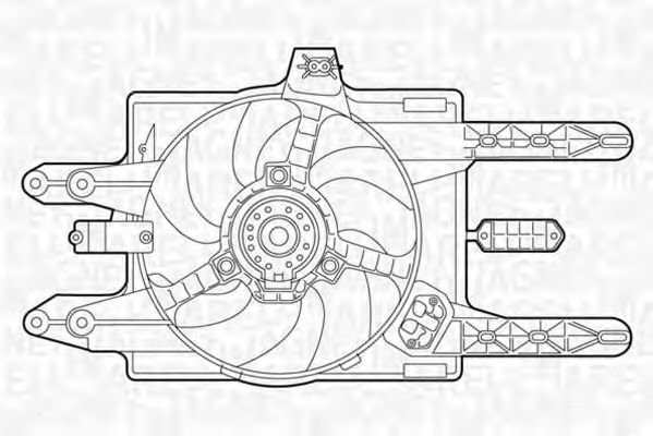 069422018010 Ventilator, radiator MAGNETI MARELLI 