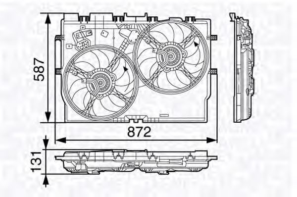 Ventilator, radiator