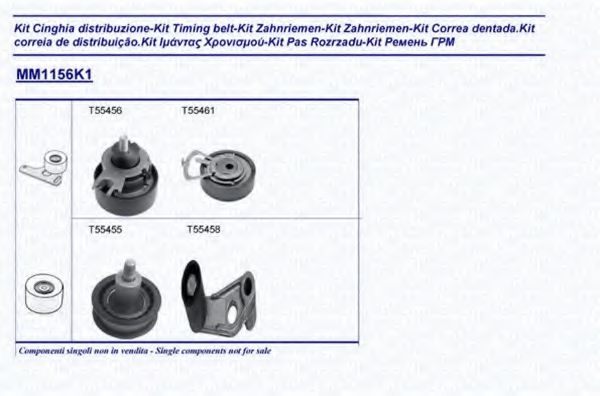 341311561101 Set curea de distributie MAGNETI MARELLI 