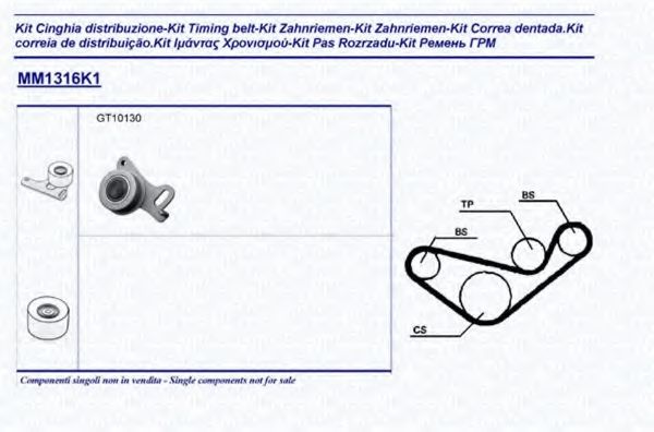 341313161101 Set curea de distributie MAGNETI MARELLI 