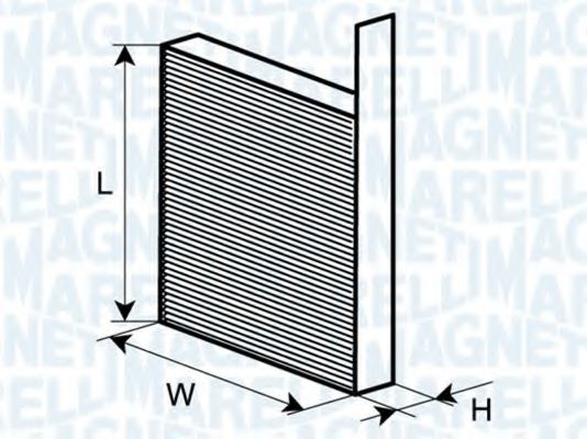 350203062510 Filtru, aer habitaclu MAGNETI MARELLI 