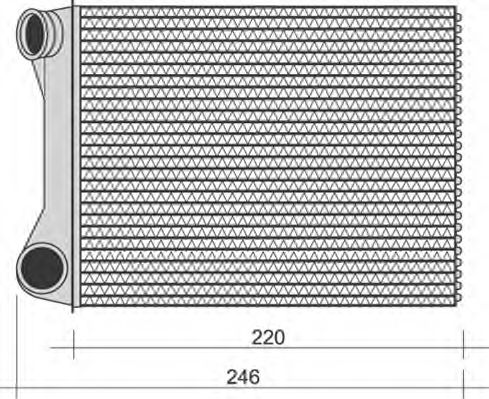 350218268000 Schimbator caldura, incalzire habitaclu MAGNETI MARELLI 