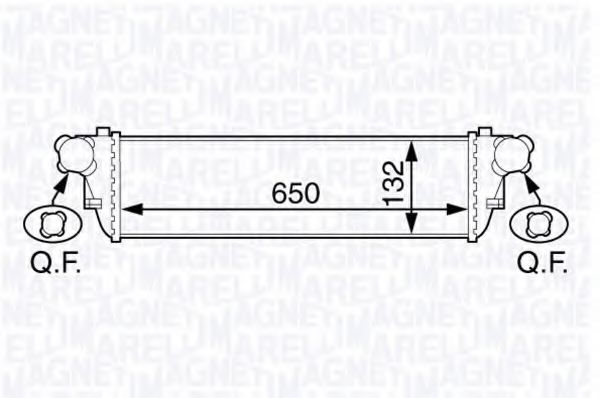 351319202060 Intercooler, compresor MAGNETI MARELLI 